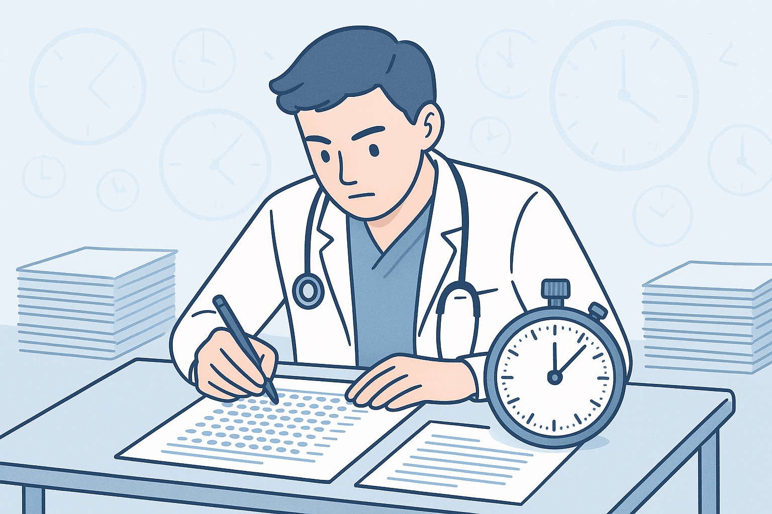 เทคนิค Time Management ในห้องสอบแพทย์ — ไม่ตกเวลา ทุกข้อ